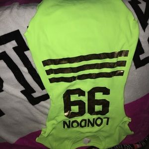 Neon greenish yellow t-shirt dress